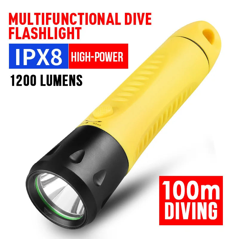Waterproof Scuba Dive Torch – 2300 Lumen Underwater Flashlight