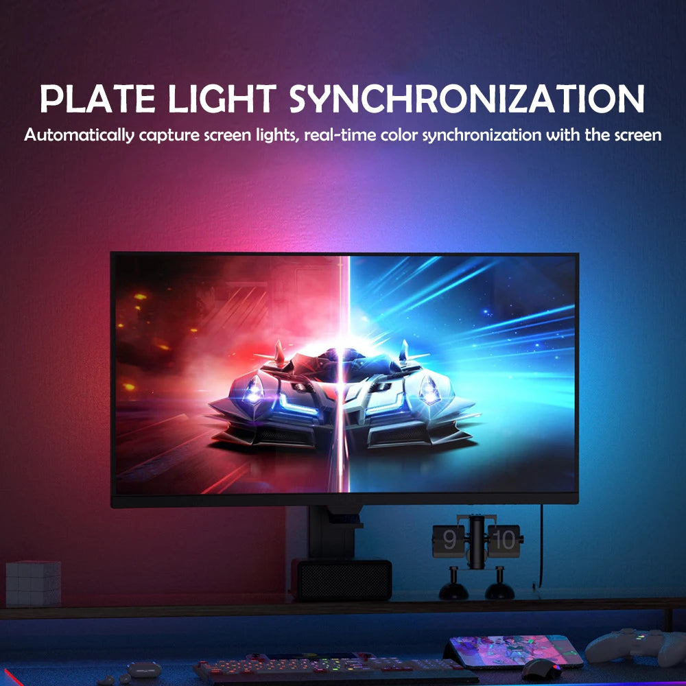 RGB Gaming Lights Strip Monitor Backlight LED Display Sync Atmosphere Zpaxo