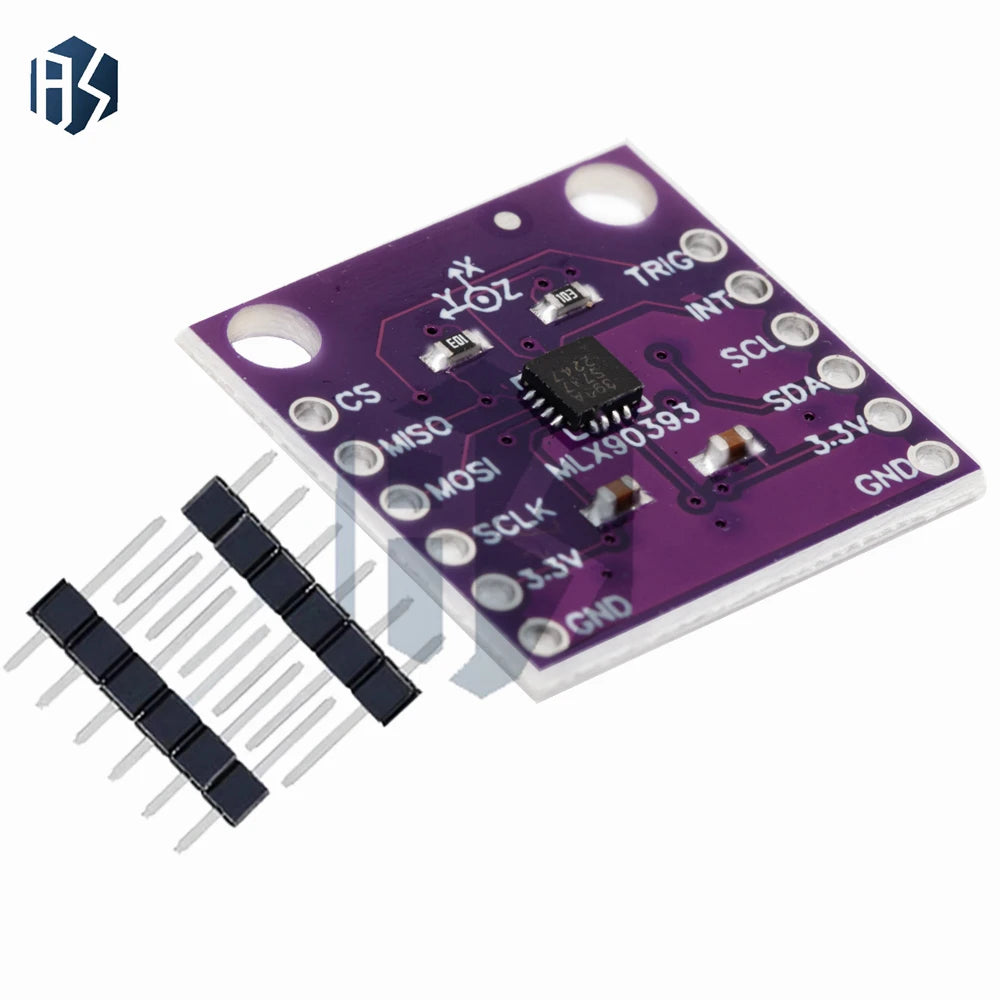MLX90393 Three Digital Hall Sensor 3D Position Rotational Angular Zpaxo