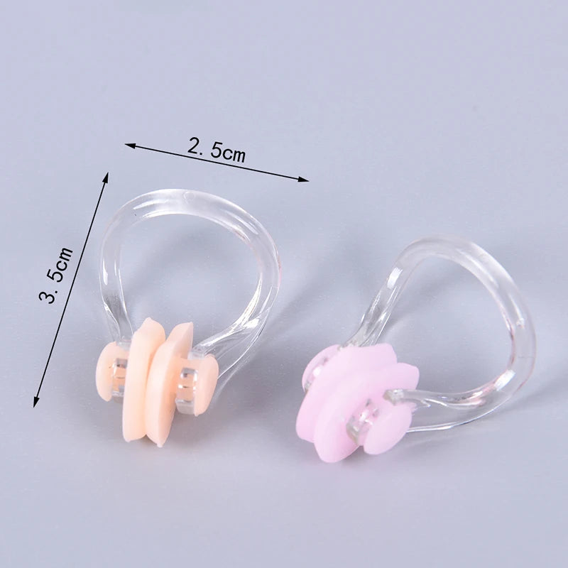 10pcs/lot High Quality Reusable Soft Silicone Swimming Nose Clip Comfortable Diving Surfing Swim Nose Clips For Adults Children Zpaxo