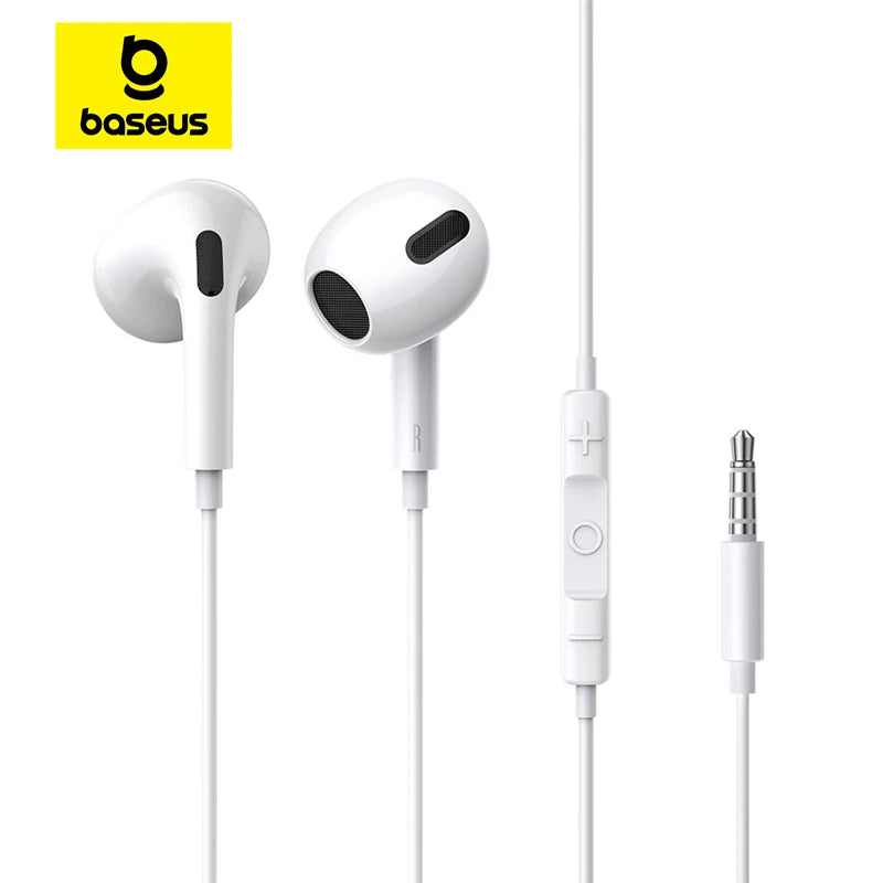Baseus Wired Earphone H17 In-ear Microphone Samsung Galaxy Xiaomi
