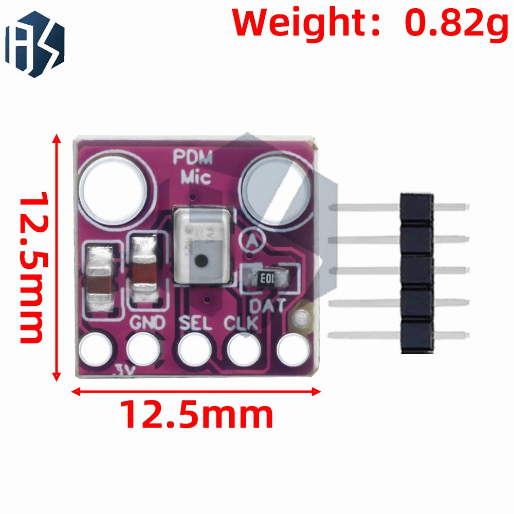 1 8v-3 3v PDM Digital MEMS MP34DT01 Microphone Module Simple Pulse Zpaxo