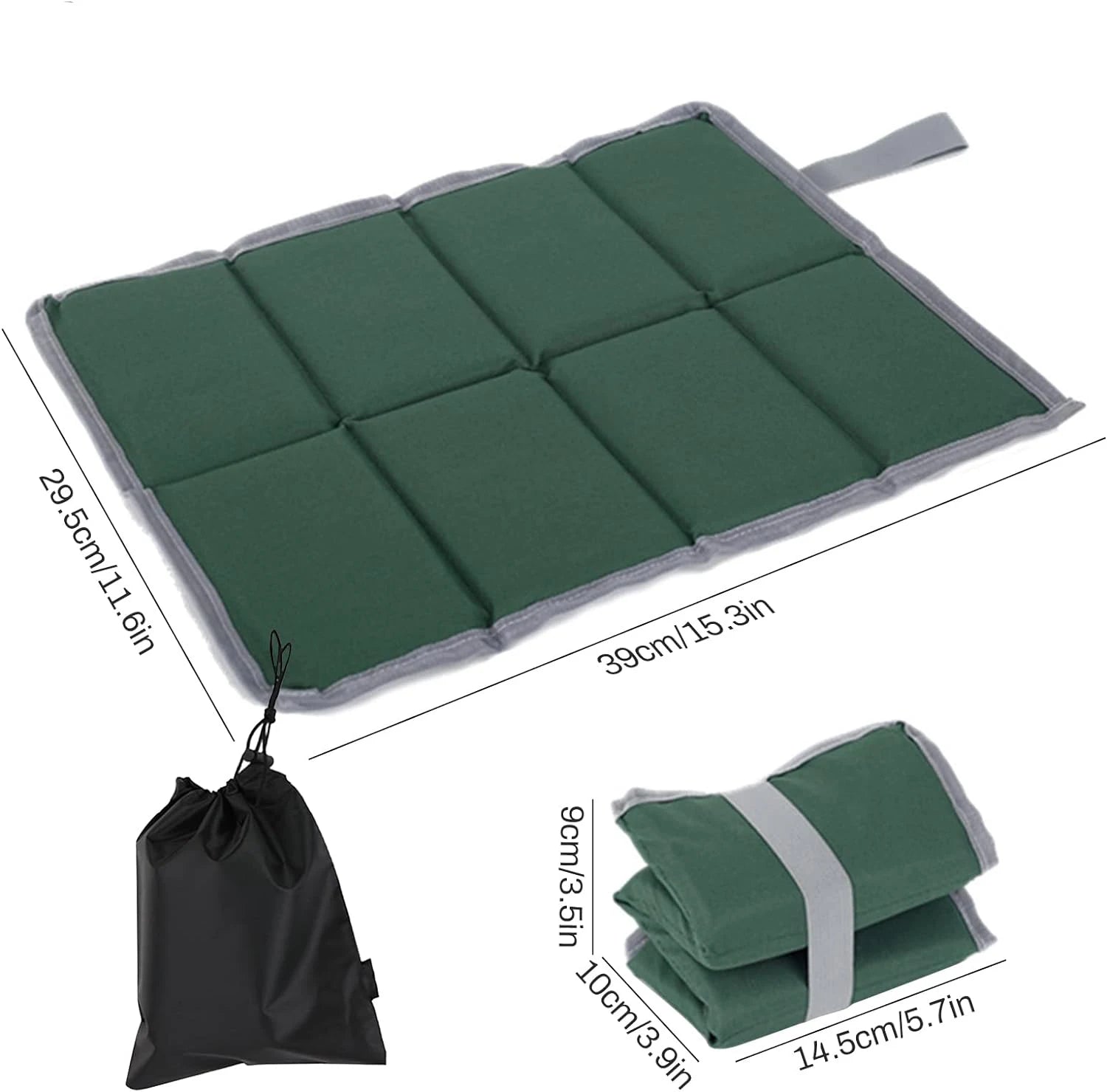 2-Pack Foldable Waterproof Picnic Cushions – Camping Seat Pads