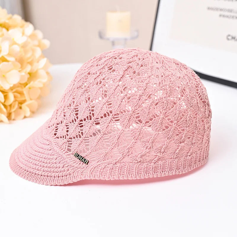Hollowed-out Breathable Baseball Hat Soft Silky Niche Design