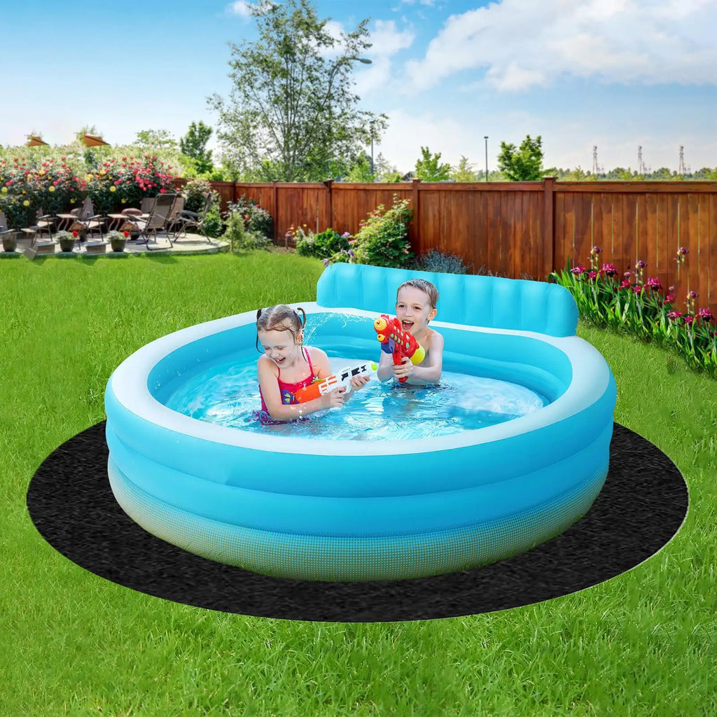 Round Pool Ground Pad Foldable Puncture-proof Protective Mat