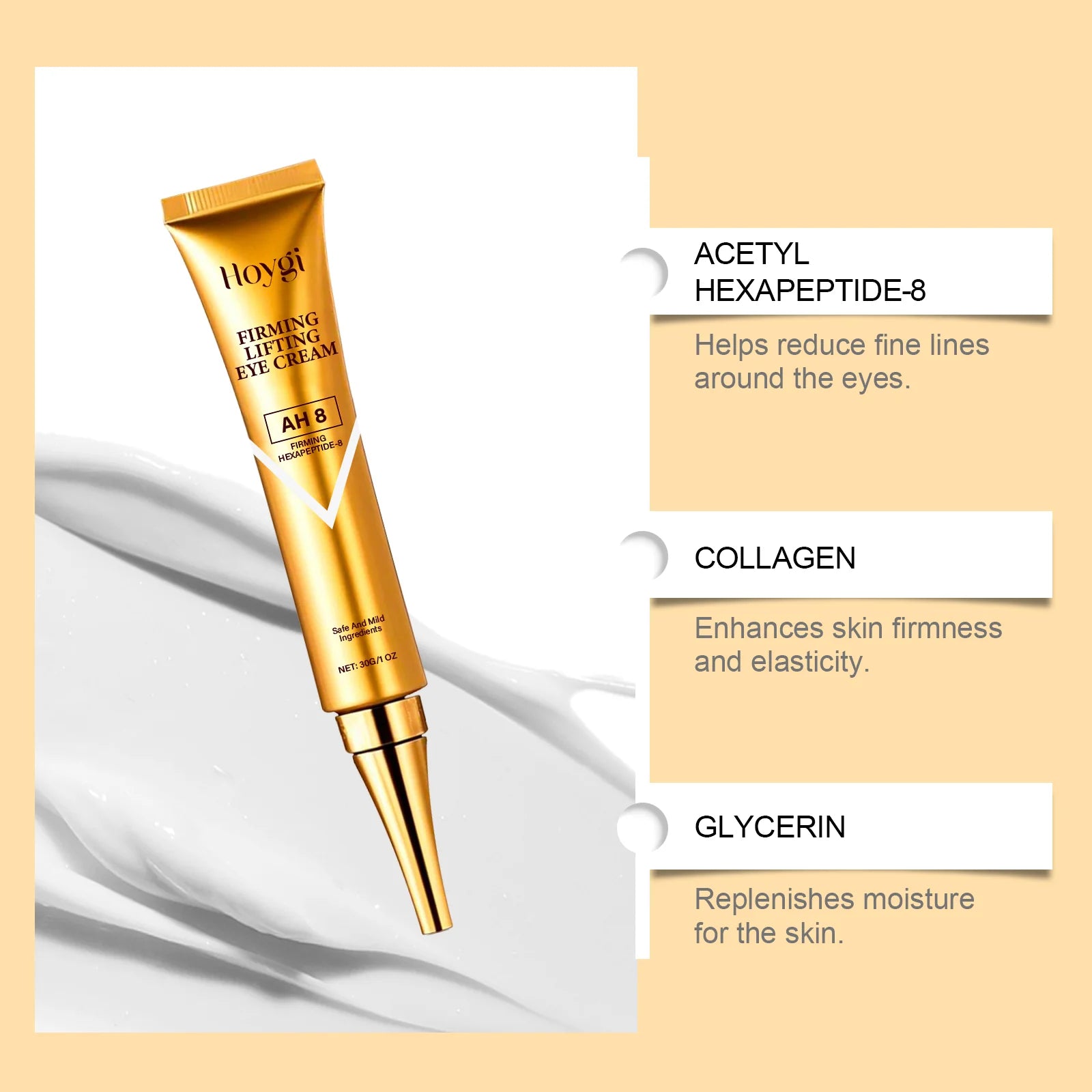 Eye Cream Care Firming Anti-Wrinkle Retinol Under Eye Lightening Dark Circles Eye Bags Removal Anti Puffiness Anti-Aging Zpaxo