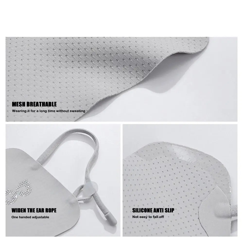 Summer Ice Silk Sun Protection Mask UPF50+ Breathable Women Face Mask Canthus Protection Half Face Face Shield for Golf Sports Zpaxo