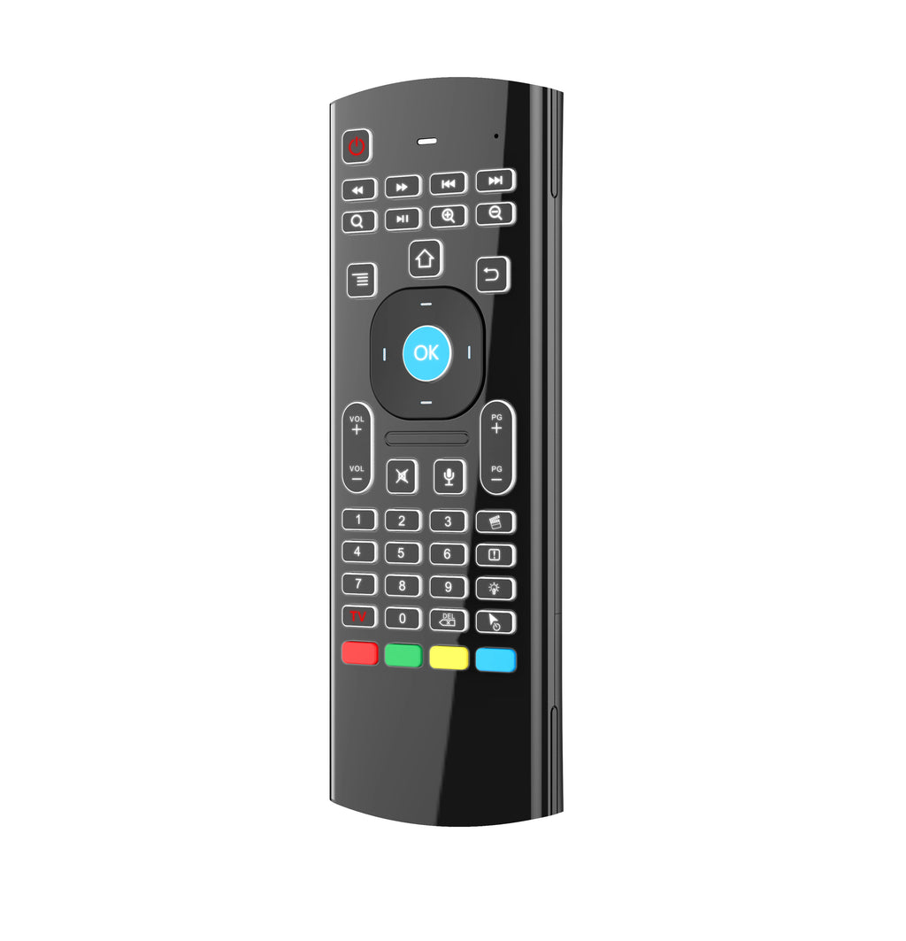 MX3 Voice Remote Control Wireless Air Mouse Mini Keyboard Backlit Zpaxo