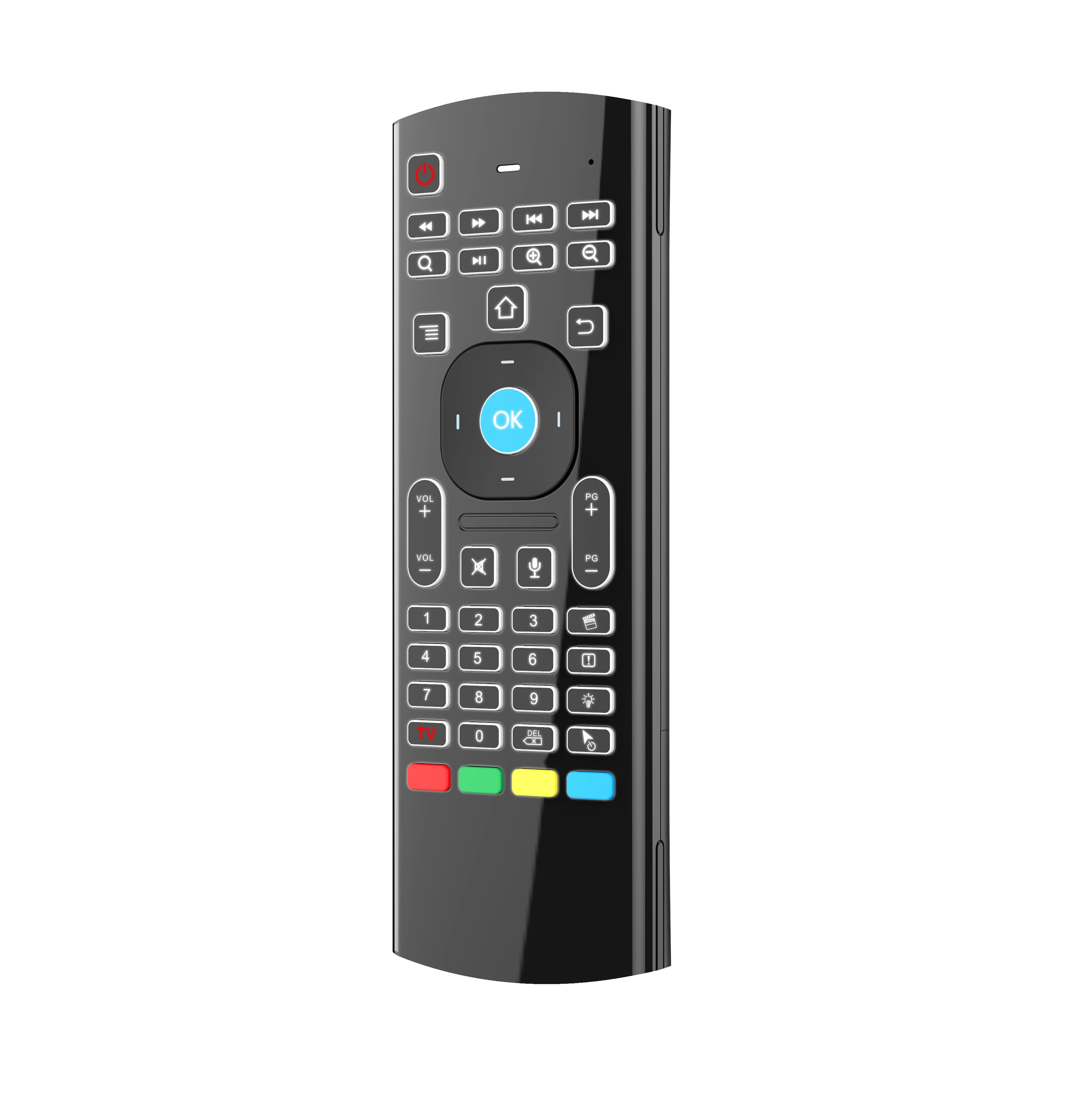 MX3 Voice Remote Control Wireless Air Mouse Mini Keyboard Backlit Zpaxo