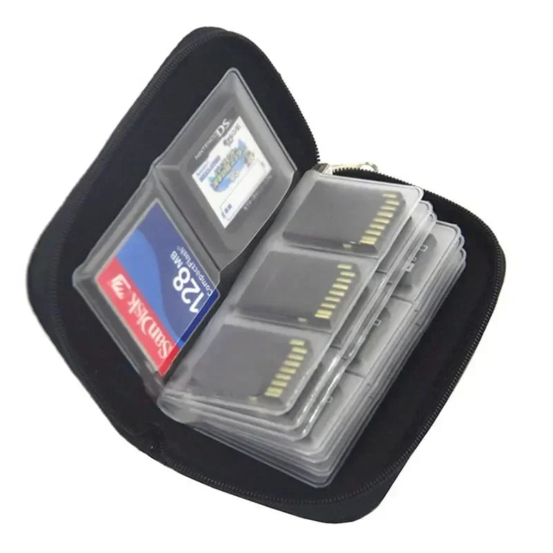 1 Game Memory Card Storage Bag Carrying Case Holder CF SD Micro SDHC Zpaxo