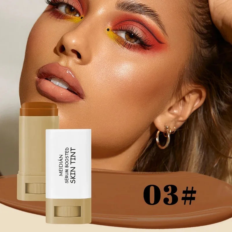 Bronze Foundation Stick Balm Serum Boosted Skin Tint Nourishing Silky Zpaxo 03