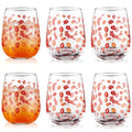 6 Pack 17 Oz Heart Valentine's Day Wine Glass Set Valentine Wine Glass Drink Up Valentine's Day Wine Glass Romantic Wine Glasses Zpaxo Army green