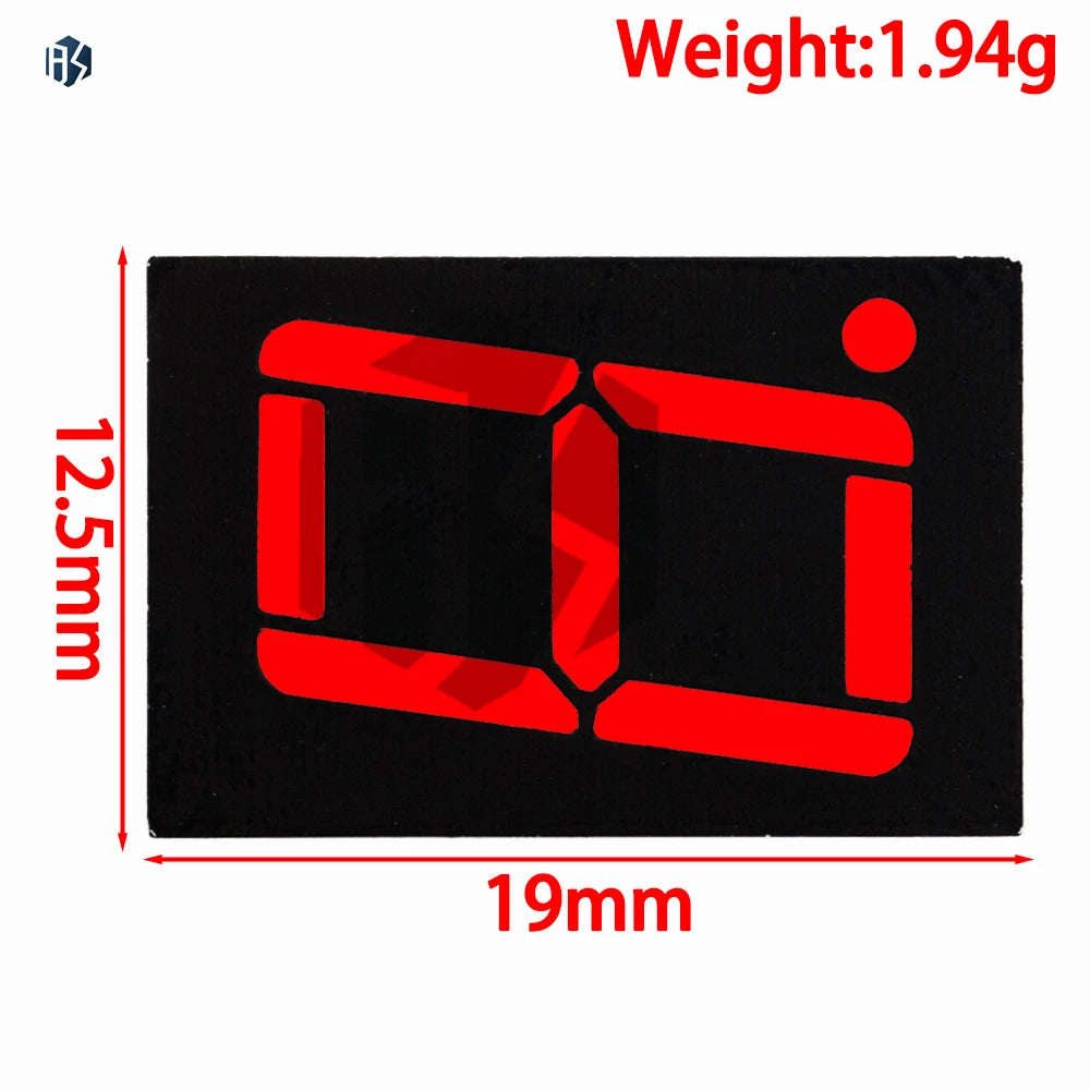 1-Digit Common Cathode 7-Segment LED Display Kit (1-20PCS), 0.56 Inch Red Digital Tube for Electronic Projects Zpaxo