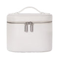 PU Leather Travel Makeup Bag – Large Capacity Cosmetic Organizer Travel Makeup Bag Zpaxo White