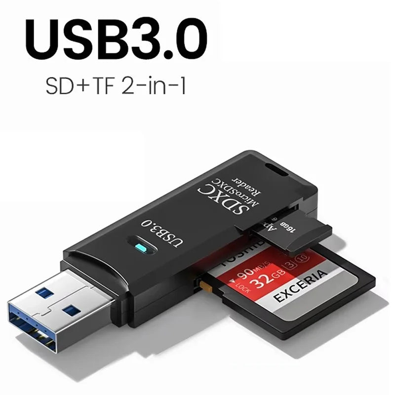 1 Multi Functional Card Reader USB 3 0 Micro TF SD Memory Speed Zpaxo