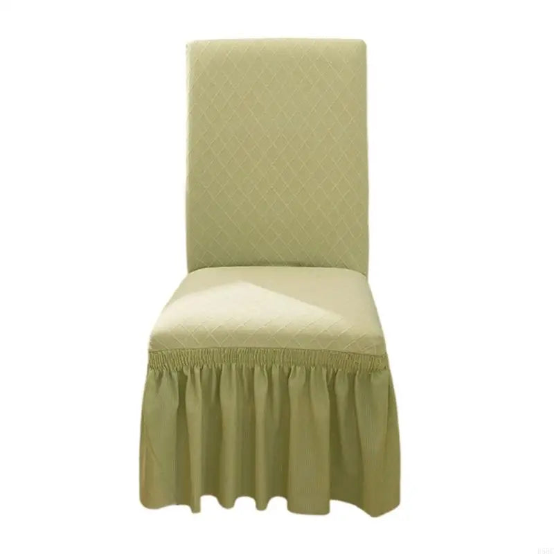 Stylish European Styles Chair Cover Stretches Fit Polyester Fabric Spill Resistant Home Decoration Zpaxo for Ink green China Mainland