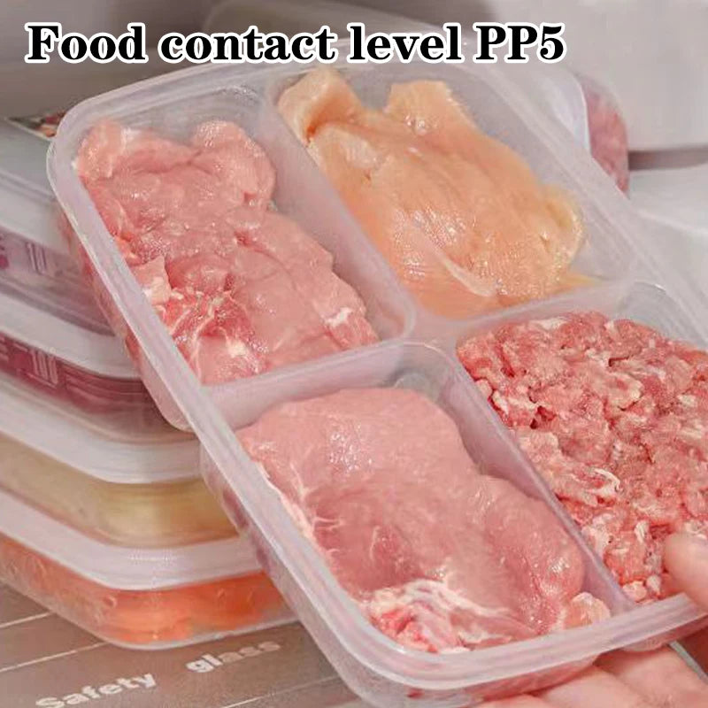 Portable Compartment Refrigerator Freezer Organizers Sub-packed Meat Zpaxo