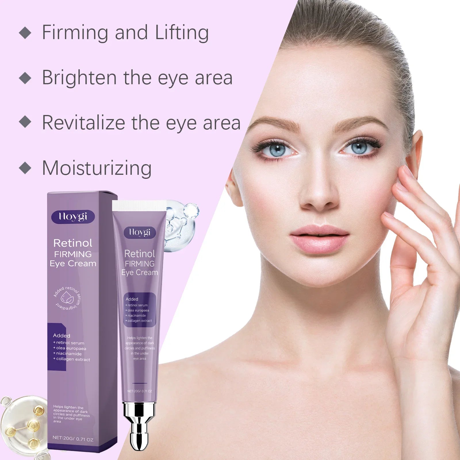 Hoygi Retinol Eye Cream – Dark Circles & Firming, 20g Retinol Eye Cream Zpaxo