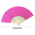 Blank DIY Folding Fan Hand Practice Foldable Paper Portable