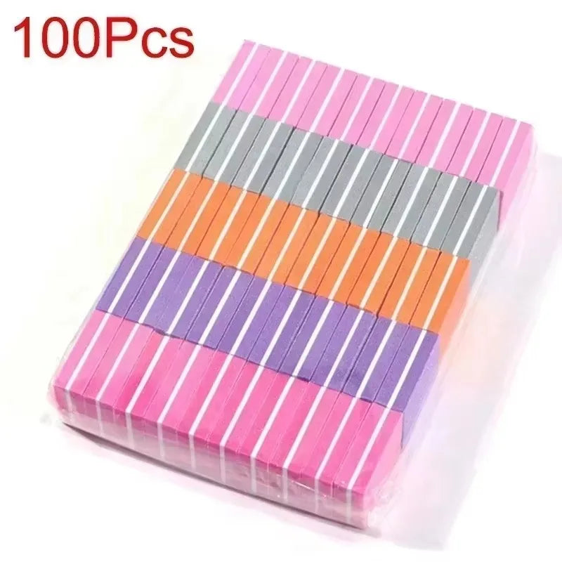 10-100psc Mini Buffing Sanding Files Block Pedicure Care Nail Art Buffer Polish Manicure Pedicure Nail File Tools Nail Charm new Zpaxo