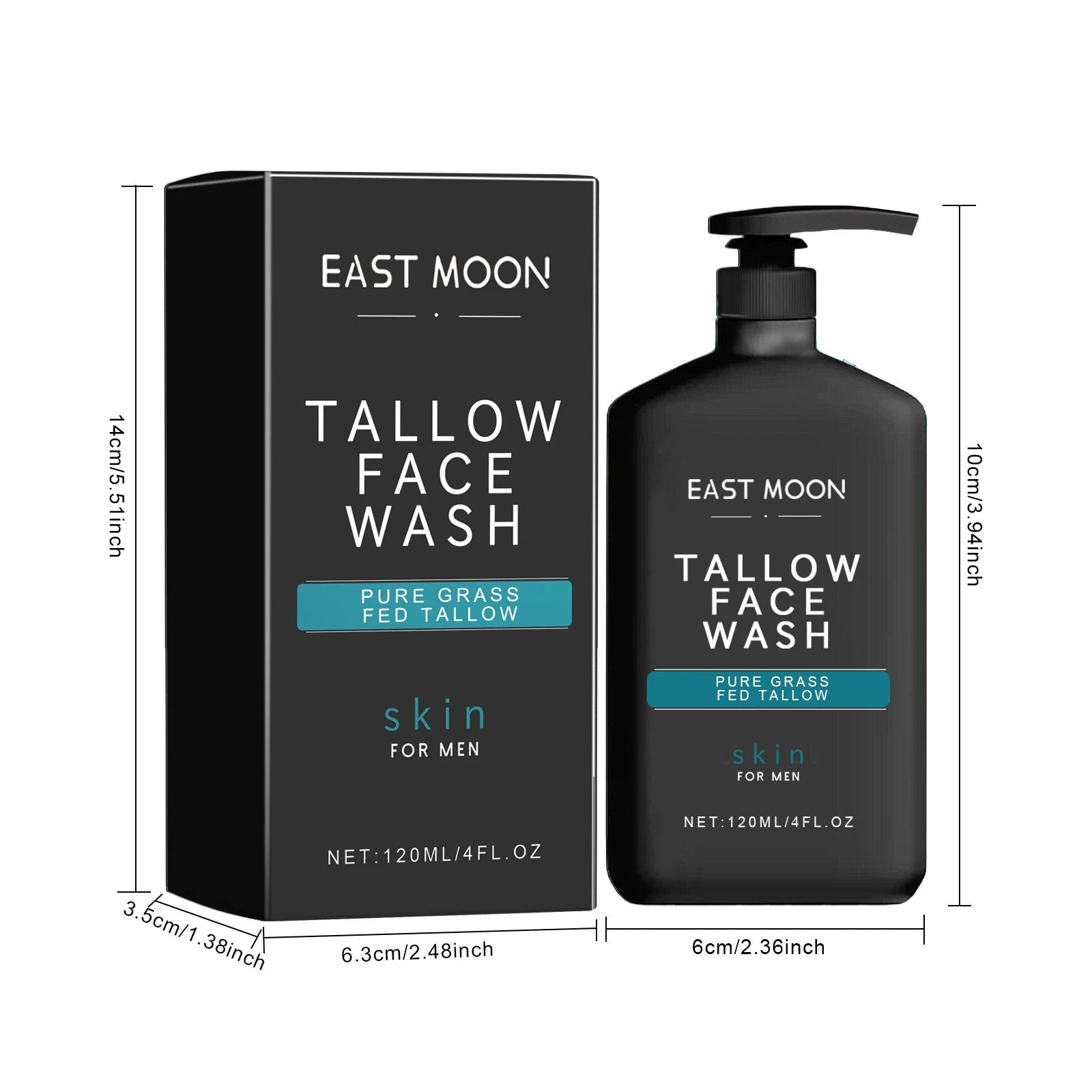 East Moon Men's Face Wash – Oil Control, Acne & Pore Cleanser Men's Facial Cleanser Zpaxo