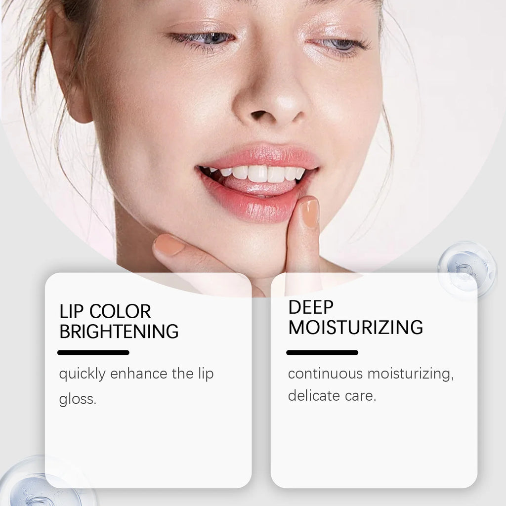 Lip Brightening Balm Moisturizing Care Long Lasting Hydration Smooth Lip Non Drying Non Irritating Safe for Dry Chapped Lip 10ml Zpaxo