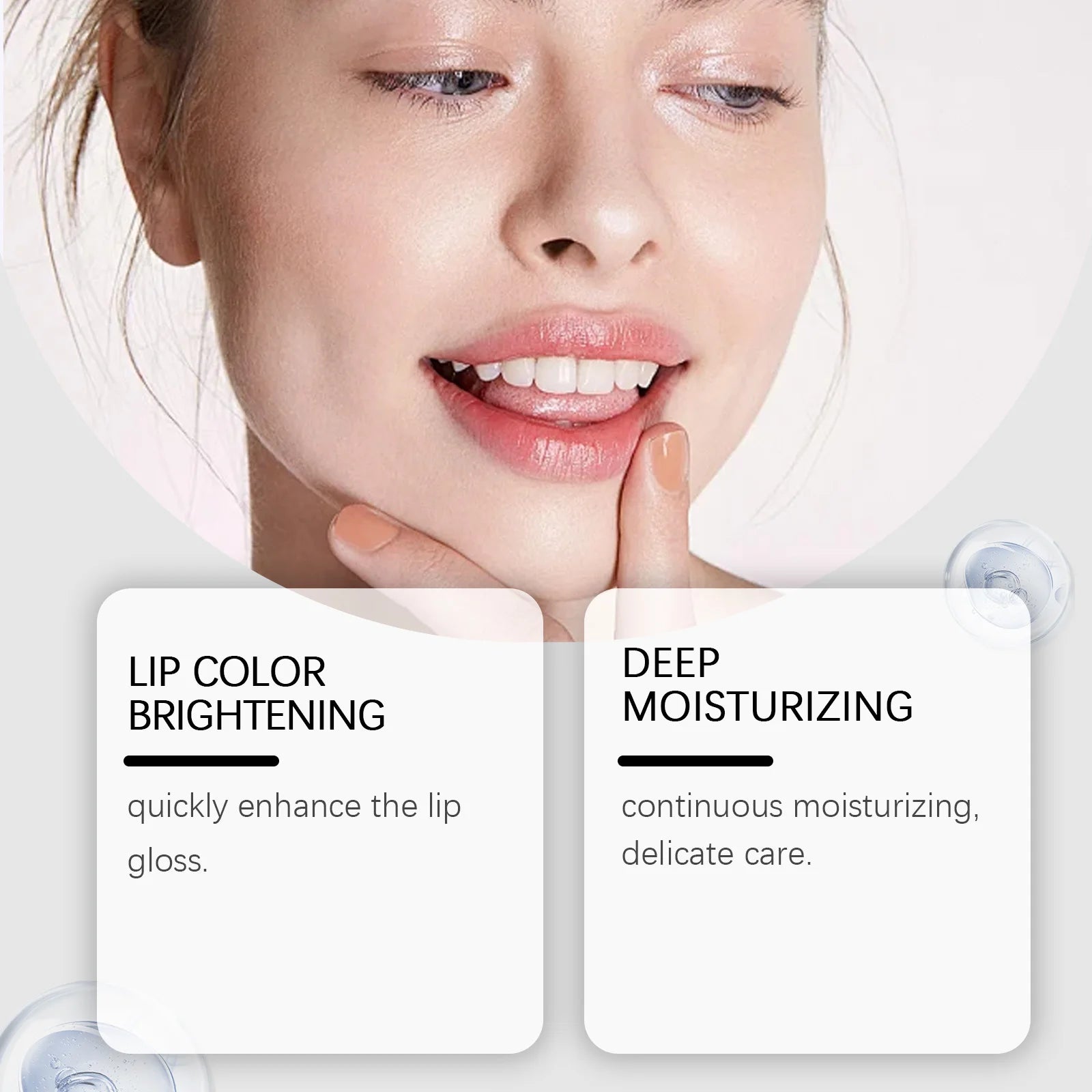 Lip Brightening Balm Moisturizing Care Long Lasting Hydration Smooth Lip Non Drying Non Irritating Safe for Dry Chapped Lip 10ml Zpaxo