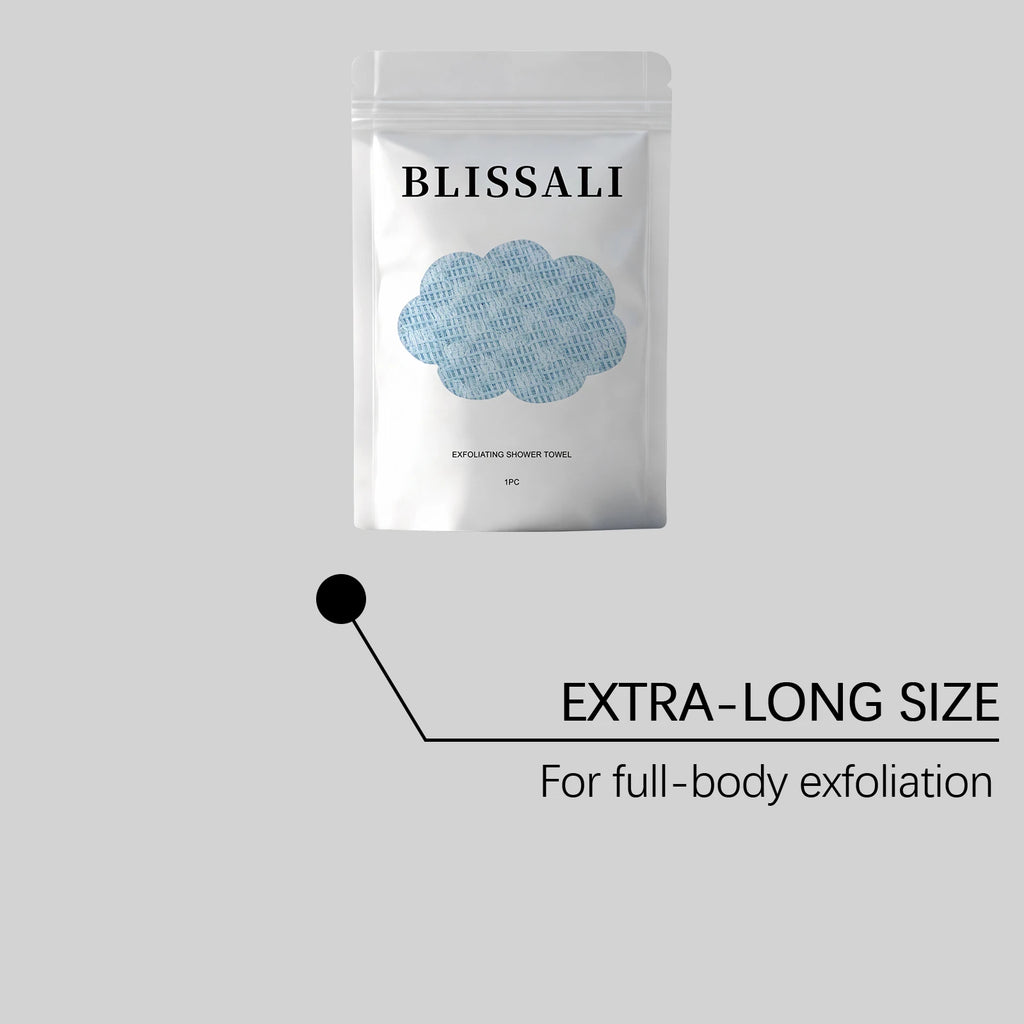 Exfoliating Shower Towel – Back Scrubber & Dead Skin Remover Exfoliating Bath Towel Zpaxo