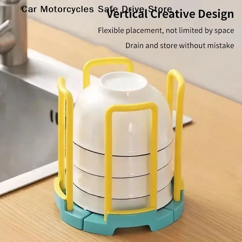 CMPractical Plastic Desktop Bowl Holder Removable Multifunctional