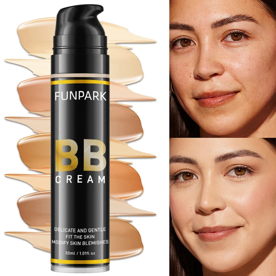 Oil-control Waterproof BB Cream Face Base Foundation 8 Colors Long