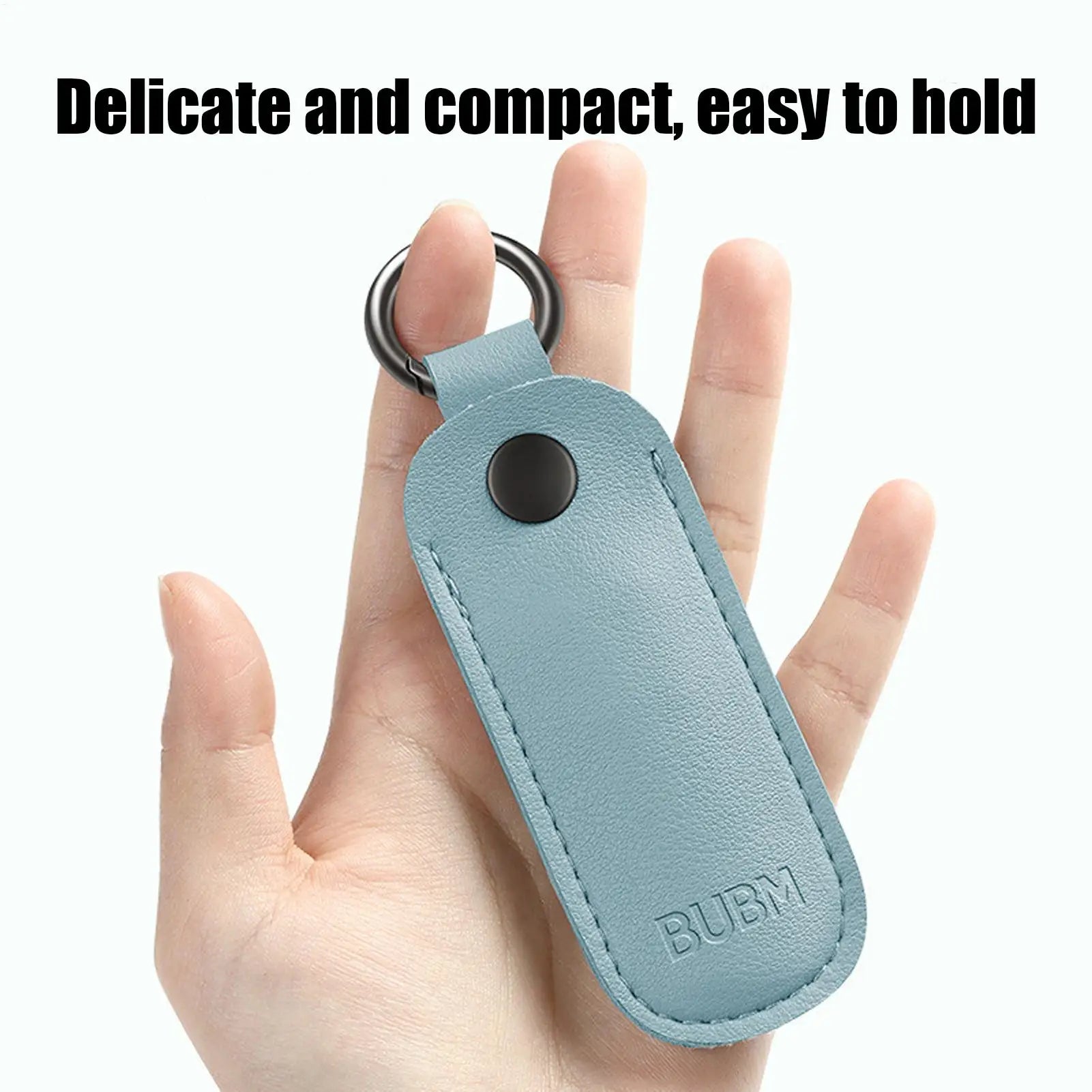 PU Leather U Disk Pouch Protective Cover Anti Lost Flash Drive Case