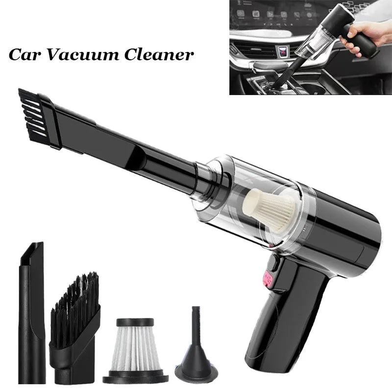 Car Vacuum Cleaner 120000PA Powerful Cleaning Machine Cars Cleaner Mini Wireless Portable Hand held Cleaner for Home Appliance Zpaxo