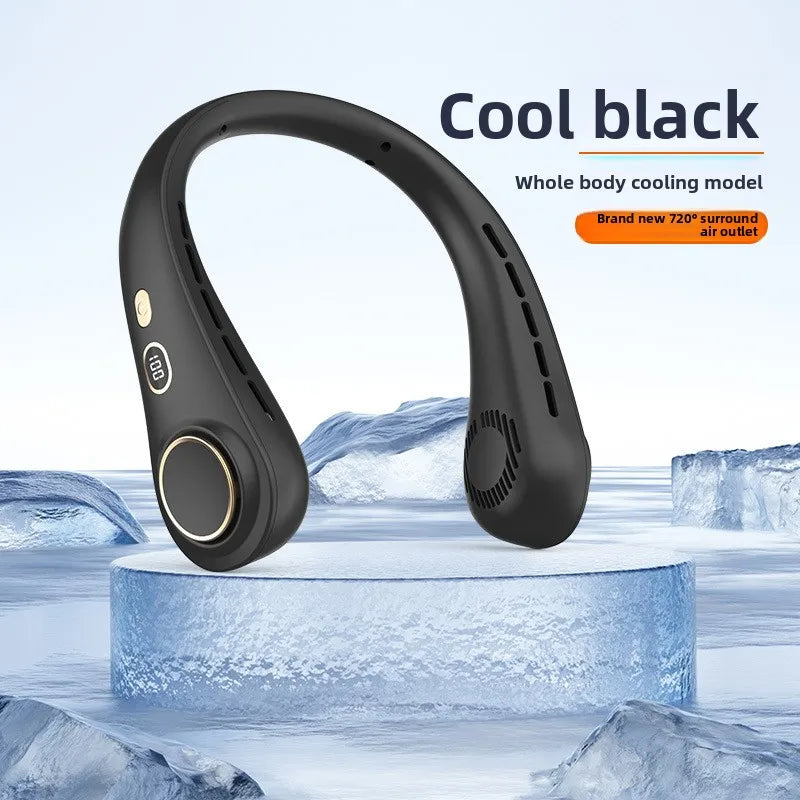 Mini Neck Fan Portable USB Rechargeable Long Standby Hands-free