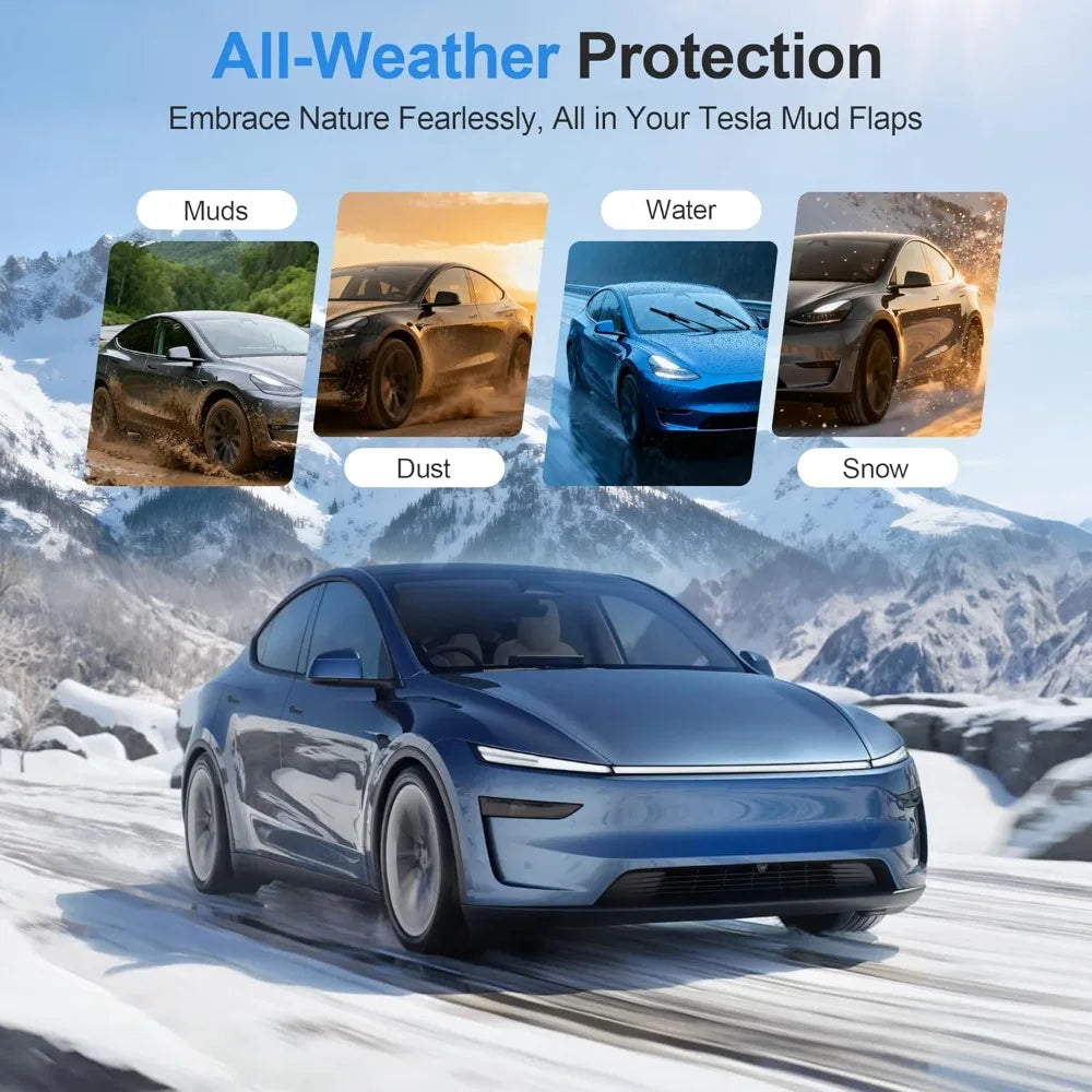 TPE Mud Flaps for Tesla Model Y Juniper 2025 – 4PCS