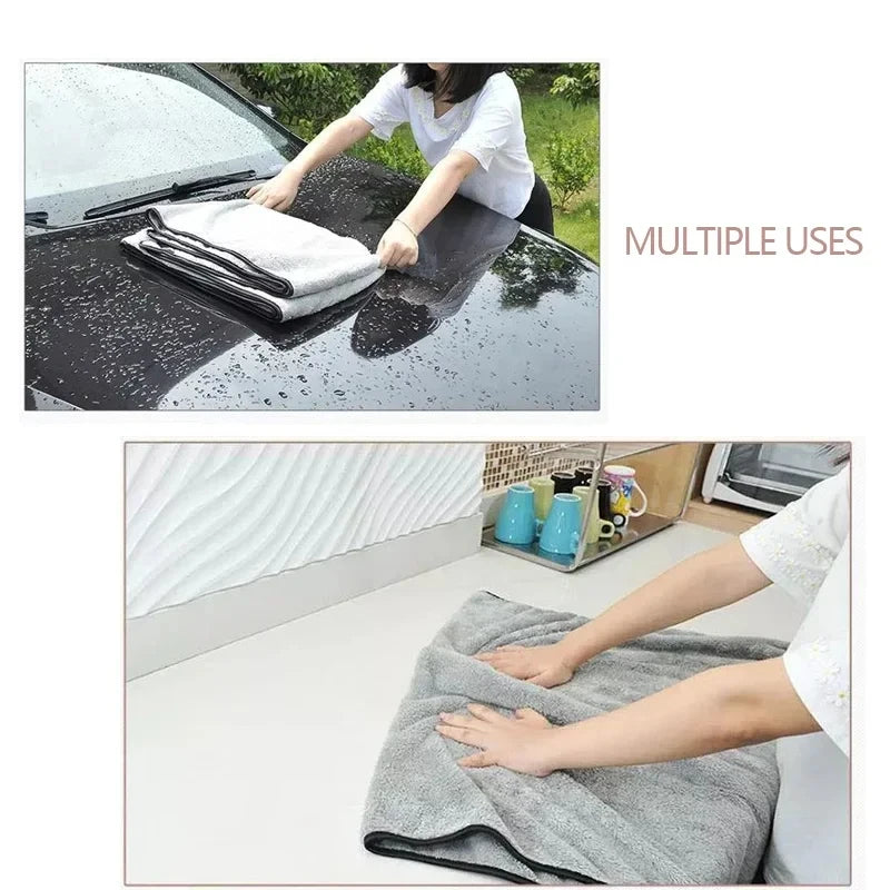 100x40 60x40cm Microfiber Car Wash Towel Fast Drying Auto Cleaning