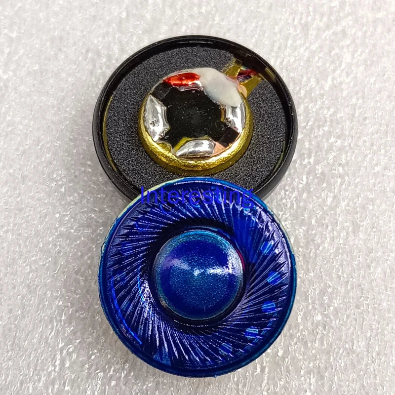 Unit Flat Head Headphone Speaker PET Blue Diamond Diaphragm Carbon Zpaxo