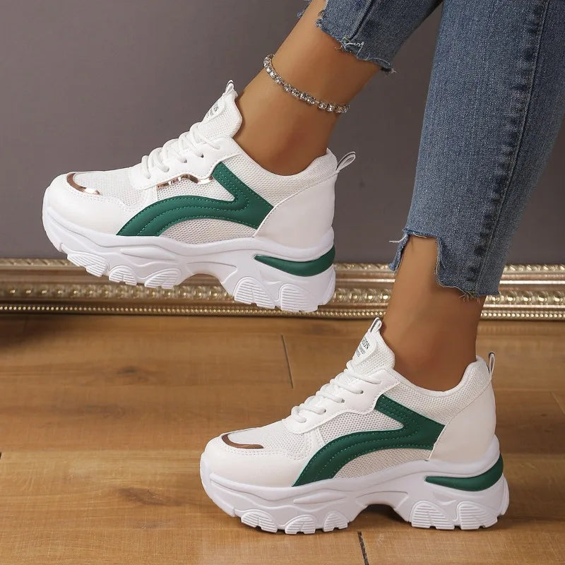 Women's Mesh Fabric Breathable Comfortable Vintage Sneakers 2026 Zpaxo