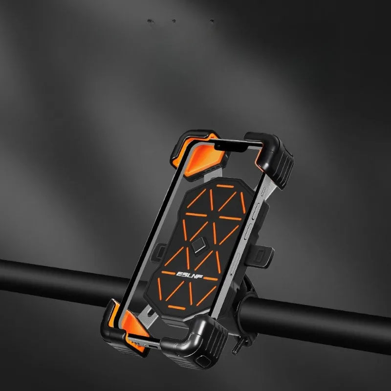 New Bicycle Phone Holder Electric Bike Delivery Navigation Stand Four Claw Anti Shake Mountain Bike Adjustable Phone Holder Zpaxo