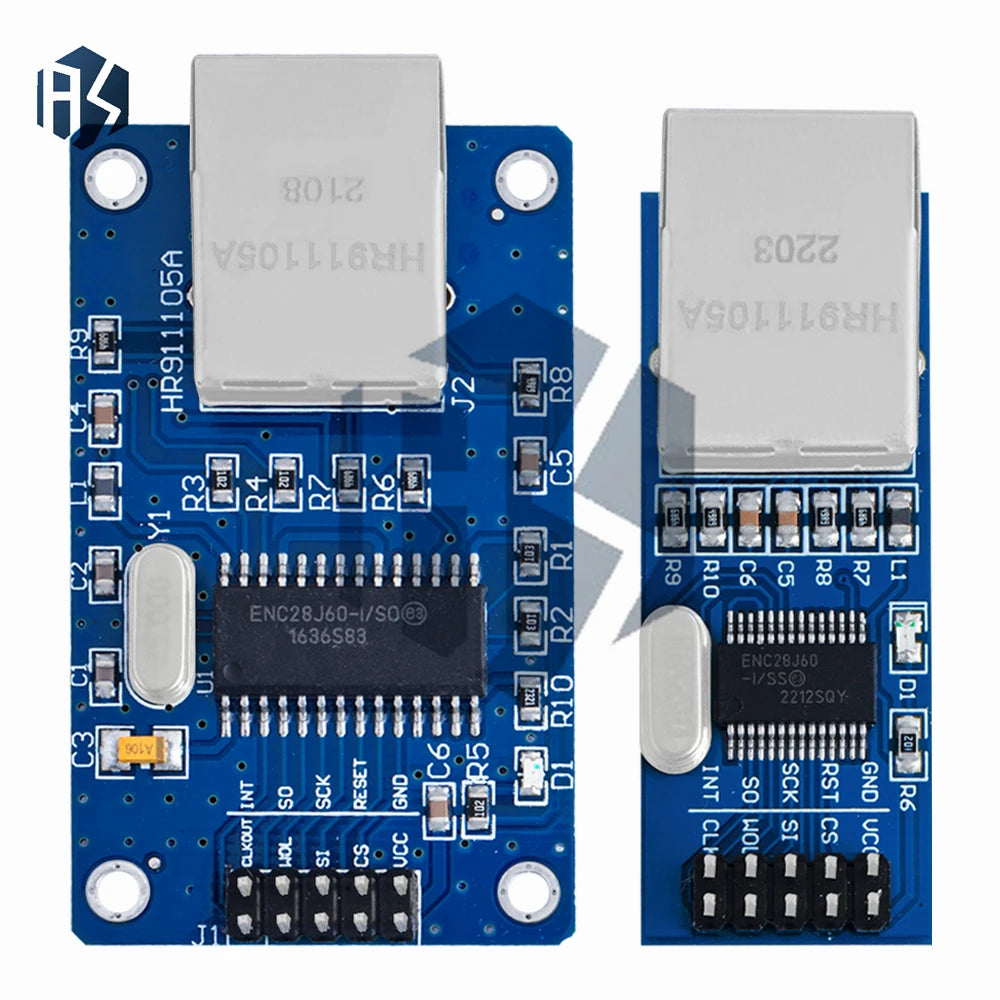 1PCS ENC28J60 Ethernet LAN Network Module SPI Port For Arduino 51LPC AVR ARM PIC Zpaxo