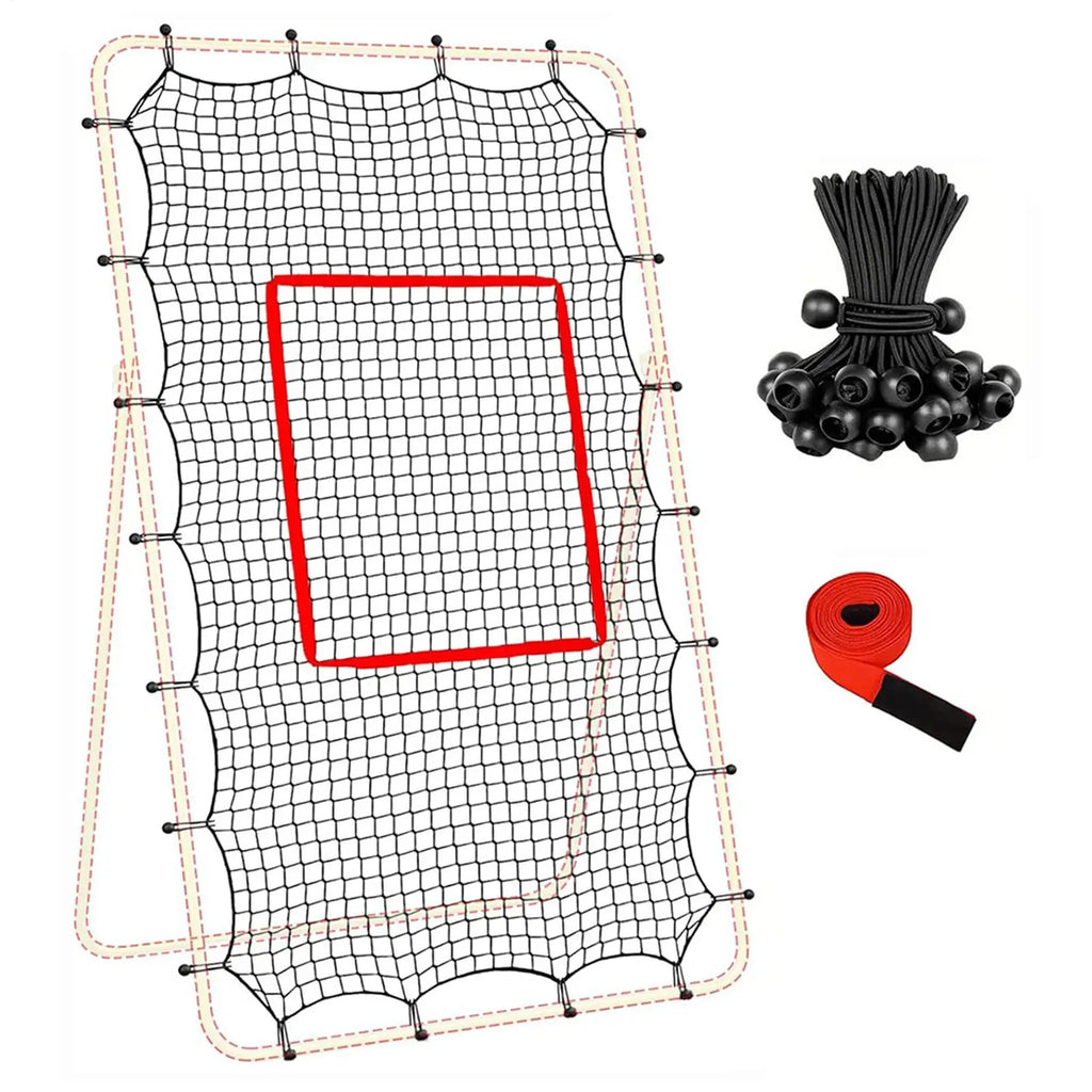 Volleyball Rebounder Net Mesh Adjustable Catcher Fit 74Ft Frame 28