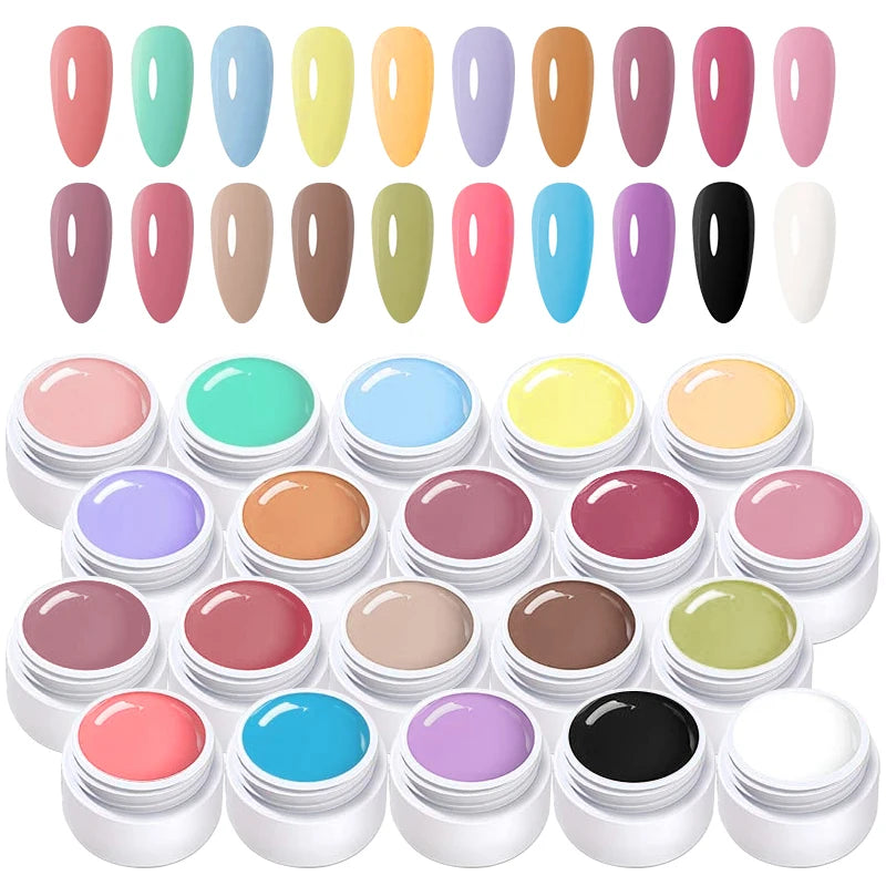 Pat Painting 3d Nail Art Gel No Flowing Full Coverage Creamy Zpaxo