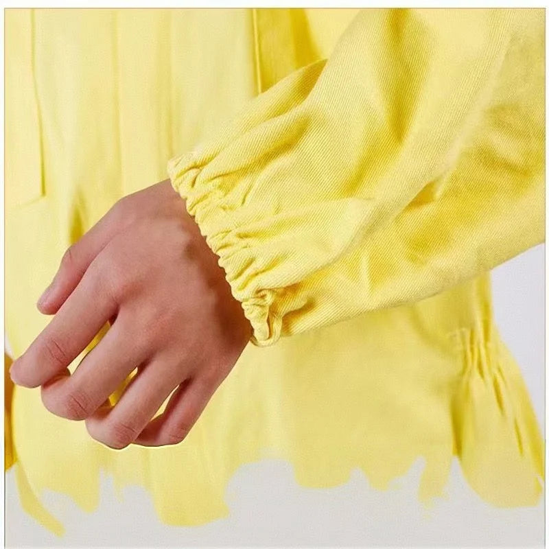 Yellow Cotton Jumpsuit Children's Bee-proof Suit Space Anti-bee Cap