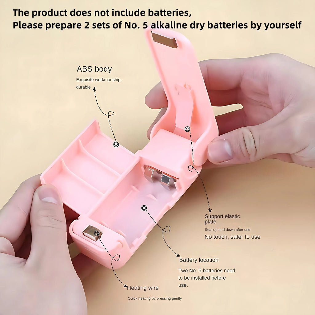 Mini Handheld Vacuum Sealer Compatible Commercial Use Manual Food