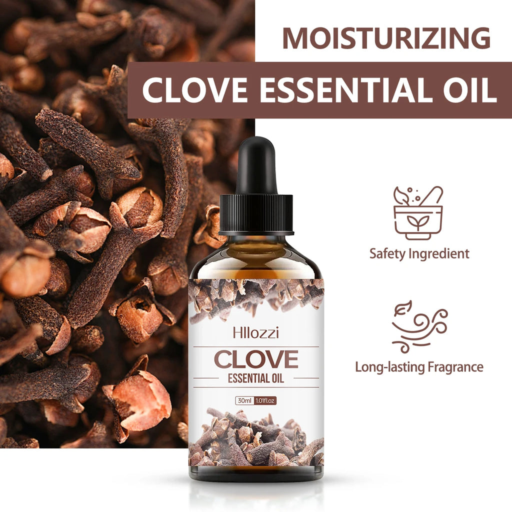 30ml clove essential oil non-greasy long-lasting fragrance aromatherapy diffuser humidifier massage soap DIY production Zpaxo