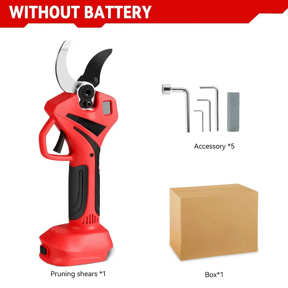 Brushless Electric Scissors Cordless Pruning Shear Tree Garden Cutter