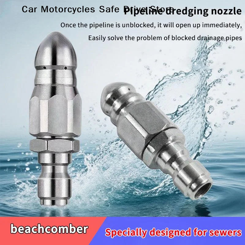 Water Jet Pressure Sprayer Nozzle Clean Sewer 1 4 Stainless Steel