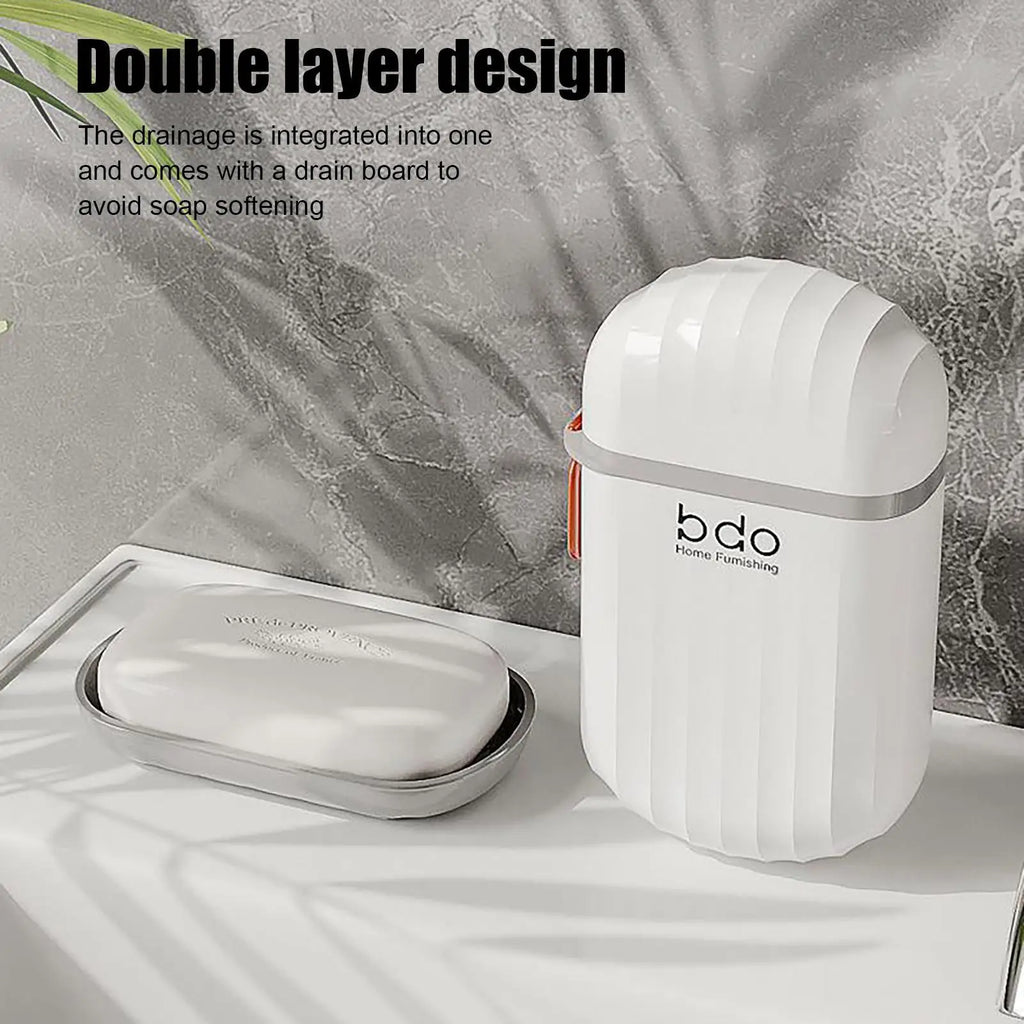 Travel Soap Container Portable Soap Case with Lid and Handle Travel Soap Case Lightweight Waterproof for Outdoor Travel Camp Zpaxo Default Title