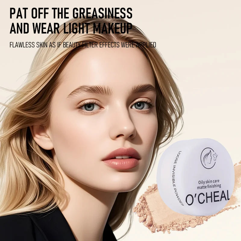 Setting Powder Loose Powder Long-lasting Concealer Waterproof Sweat-proof Oil Control Natural Honey Powder Zpaxo