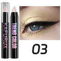 19 Smoky Dark Green Eyeshadow Pen Stick Waterproof Metallic Glitter