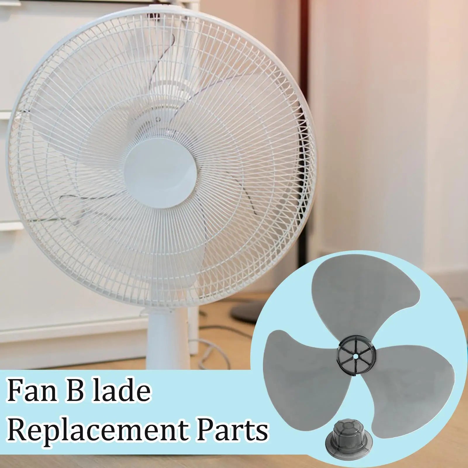 3 Leaf Plastic Fan Blade Universal Standing Pedestal Nut Cover